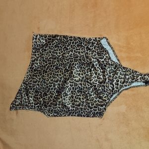 Leopard print body suit